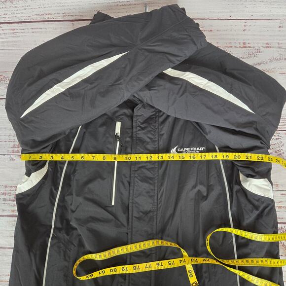 Cape Fear Sportswear Lined Mens Coat L Wind Water Resistant Warm Bomber Jacket - Picture 7 of 10